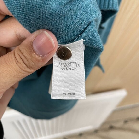 NWT J. Jill Blue Sweater Size Large Petite - Picture 5 of 7